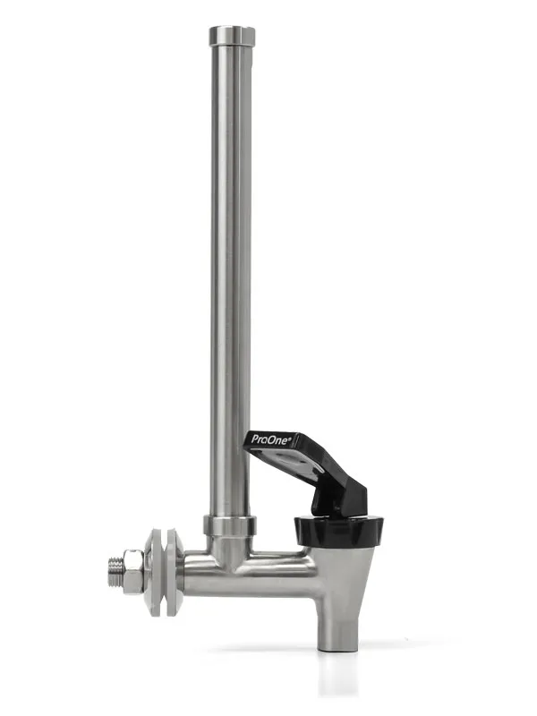 Universal stainless steel sight-glass tap for 6L and 8.5L water filters