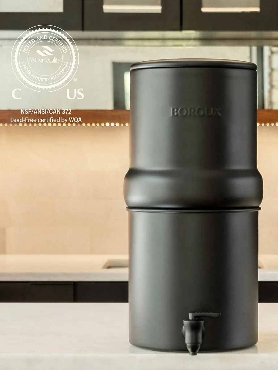 BOROUX Legacy Compact water filter black 6.8L
