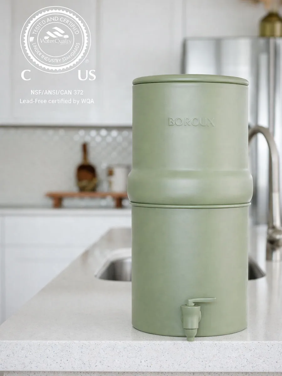 BOROUX Legacy Compact water filter sage green 6.8L