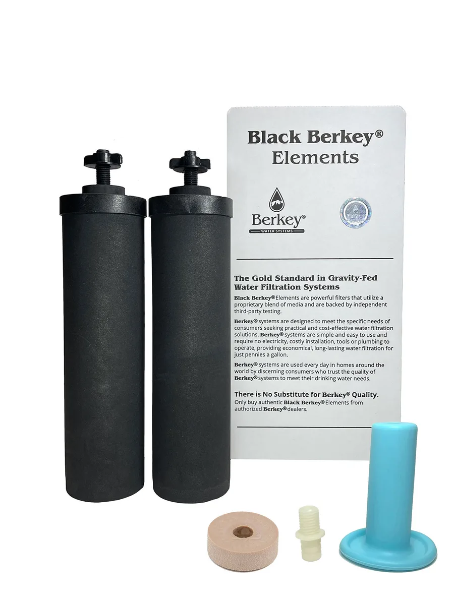 Black Berkey Water Filter Elements (2 pieces)