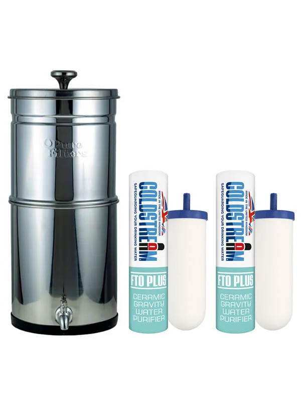 Pure Filters Voyager Water Filter 6L (incl. 2x Coldstream FTO PLUS filter elements)
